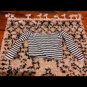 stripped crop top